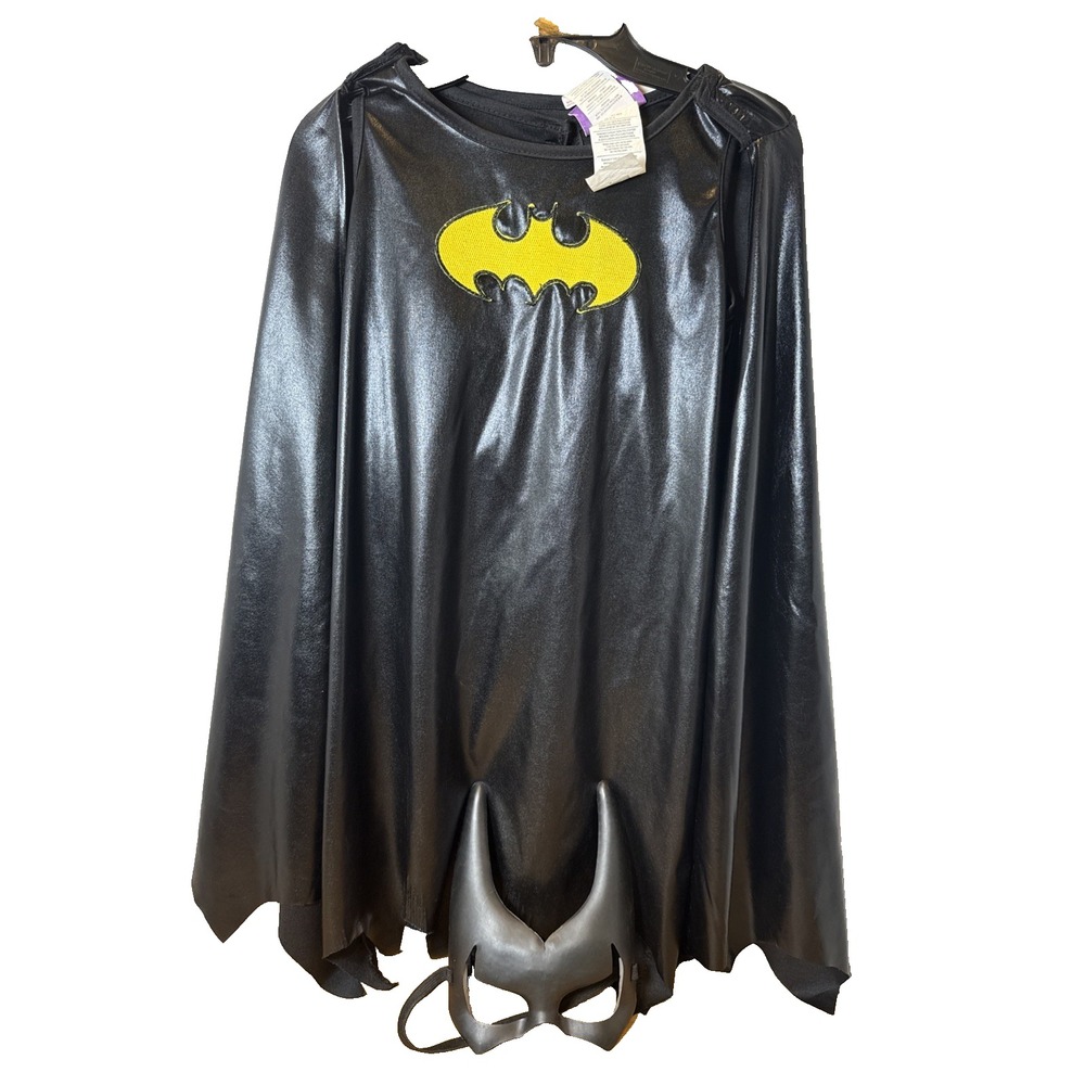 Batgirl DC Comics Superhero Costume Dress & Cape Child Size Large
